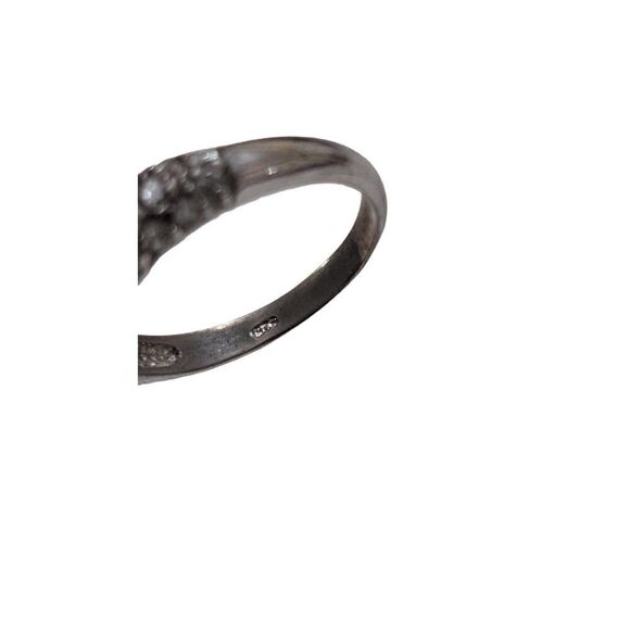 925 Sterling Silver Cubic Zirconia‎ Solitaire Ring Vintage Size 7 - Picture 5 of 7